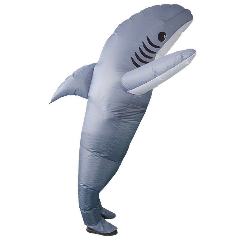 Inflatable Costume Explosive Costume Shark Game Fancy Dress Halloween Jumpsuit Cosplay Costume Gift