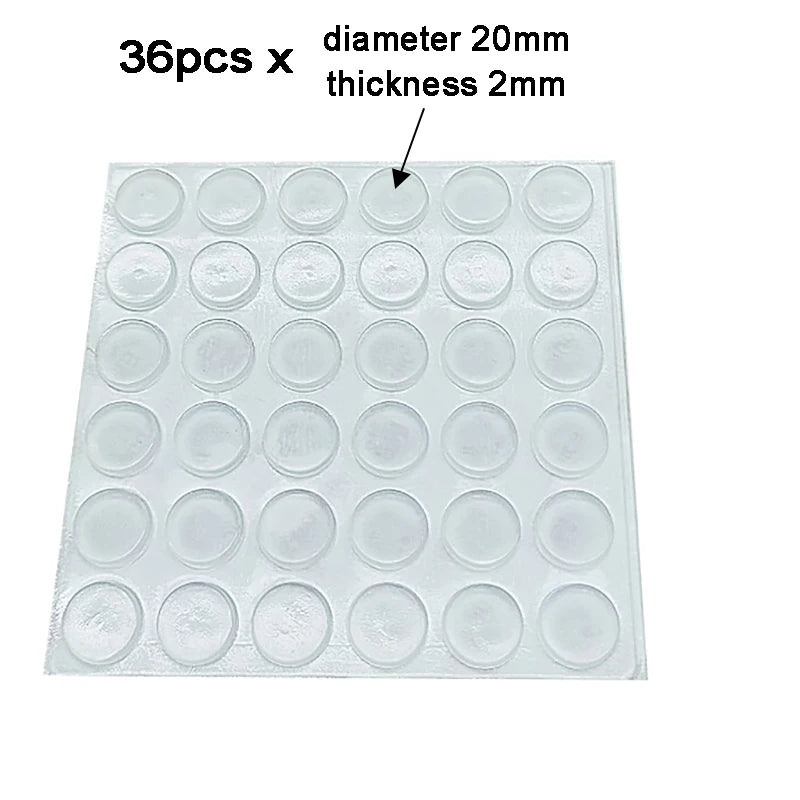 100Pcs Soft Silicone Rubber Anti Slip Bumpers Feet Pads Damper Buffer Cabinet Bumpers Silicone Furniture Pads Drawer Door Pad