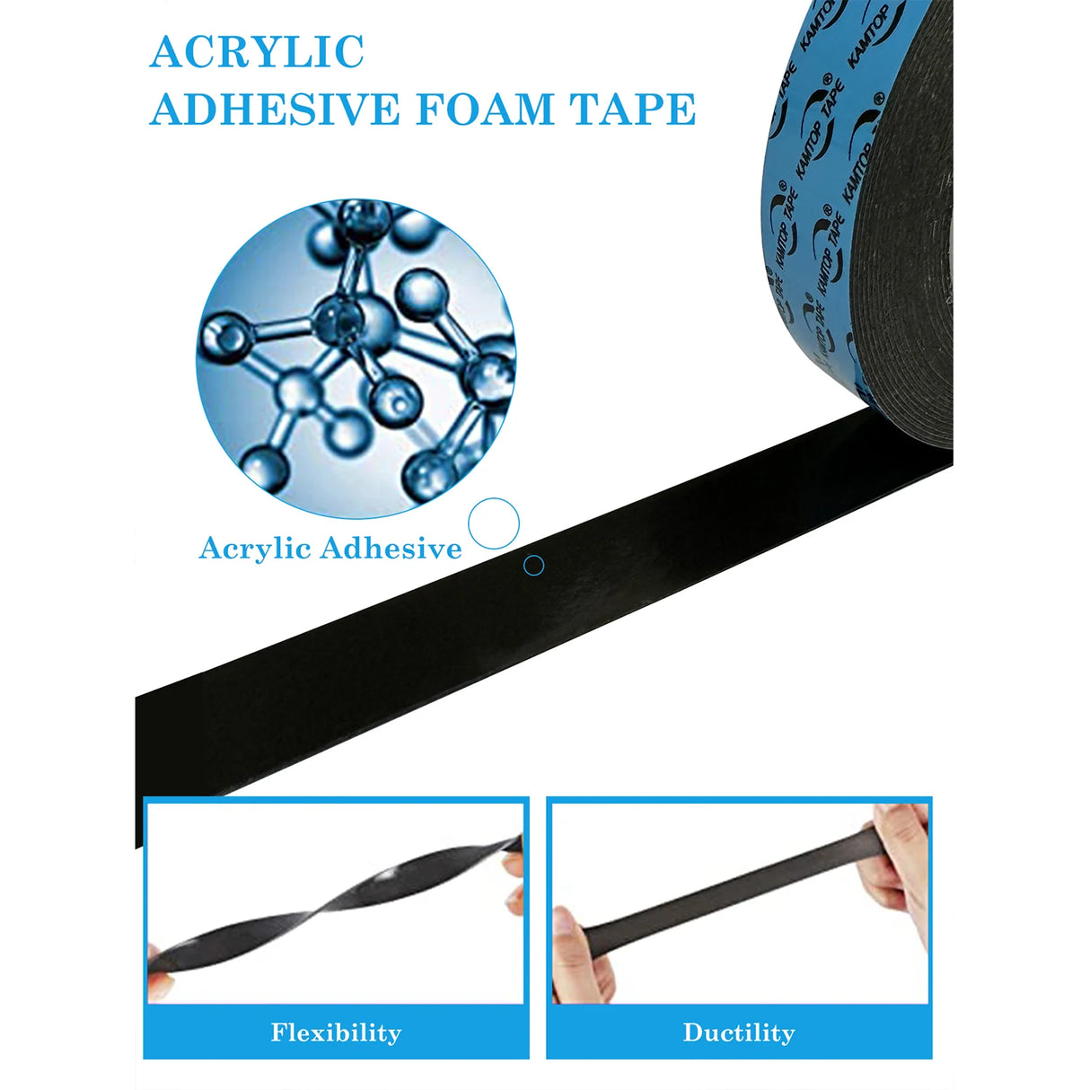 3M Strong Double Sided Tape Mounting Tape Heavy Duty Foam Tape for Home Decor Office Decor outdoor indoor Super Sticky Tape