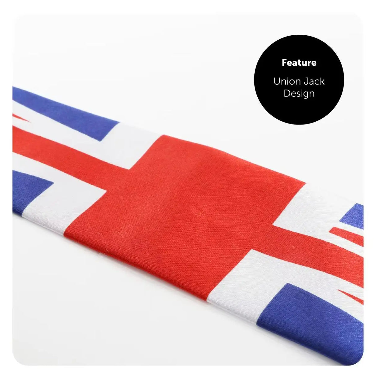 Union Flag Necktie – 58" Long, One Size Fits All – Perfect for VE Day UK