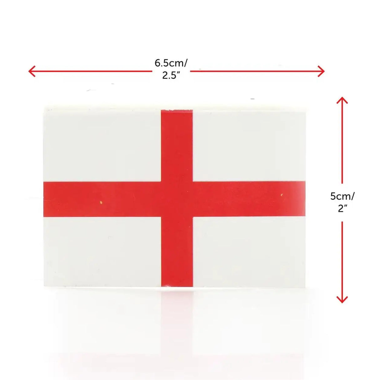 Pack of 16 English Flag Temporary Tattoos - Waterproof England Flag for Football, Rugby, St Georges Day & Fancy Dress Costume