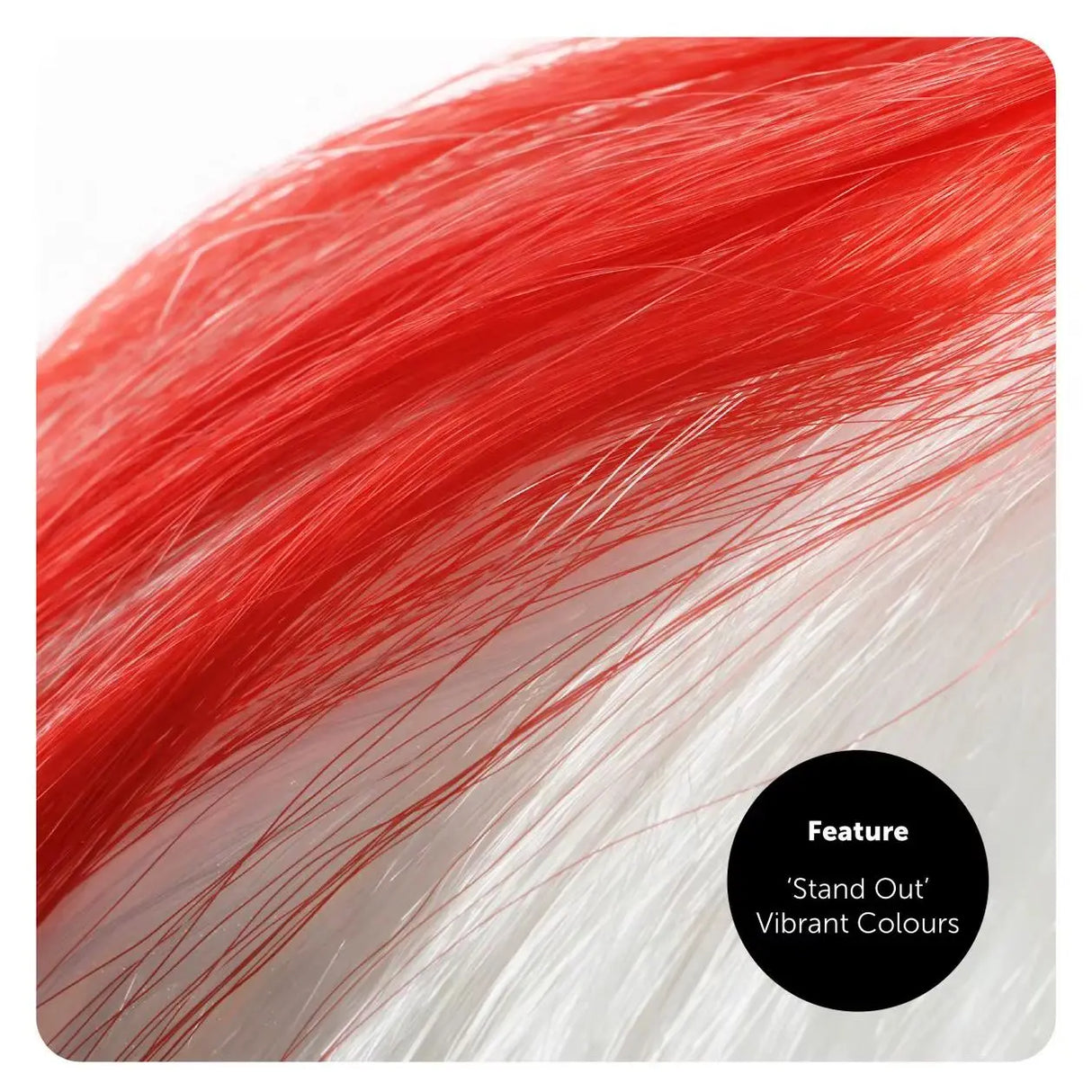 England Flag Bob Wig - St Georges Day Fancy Dress Costume Accessory - Football, Rugby Sport Fans - Great for Parties