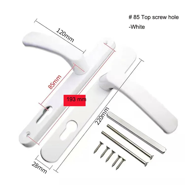 Narrow Universal Security Sliding Door Handle Size 85mm 92mm Aluminium Alloy Door Handle Panel Room Door Panel Security Locks