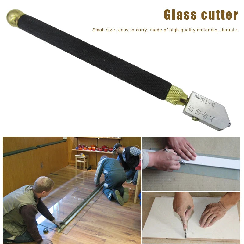 3-15mm Diamond Ceramic Tile Glass Cutter Screwdriver Handheld Glass Cutting Tool Set For Glazier Crystal Mirror Cutter