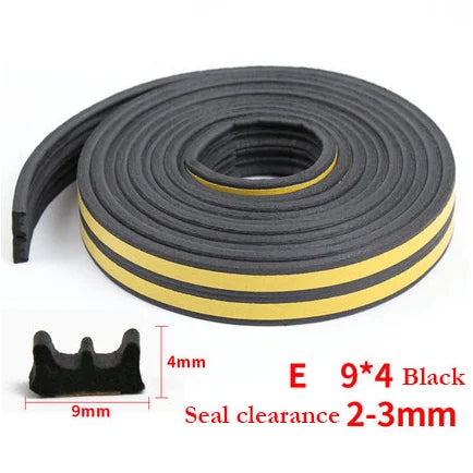 5M Type DIEP Self Adhesive Door Sealing Strips Self Adhesive Window Foam Wind Waterproof Dustproof Sound Insulation Strip Tools
