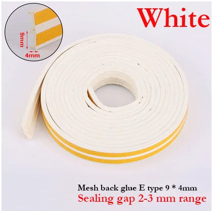 5M Type DIEP Self Adhesive Door Sealing Strips Self Adhesive Window Foam Wind Waterproof Dustproof Sound Insulation Strip Tools