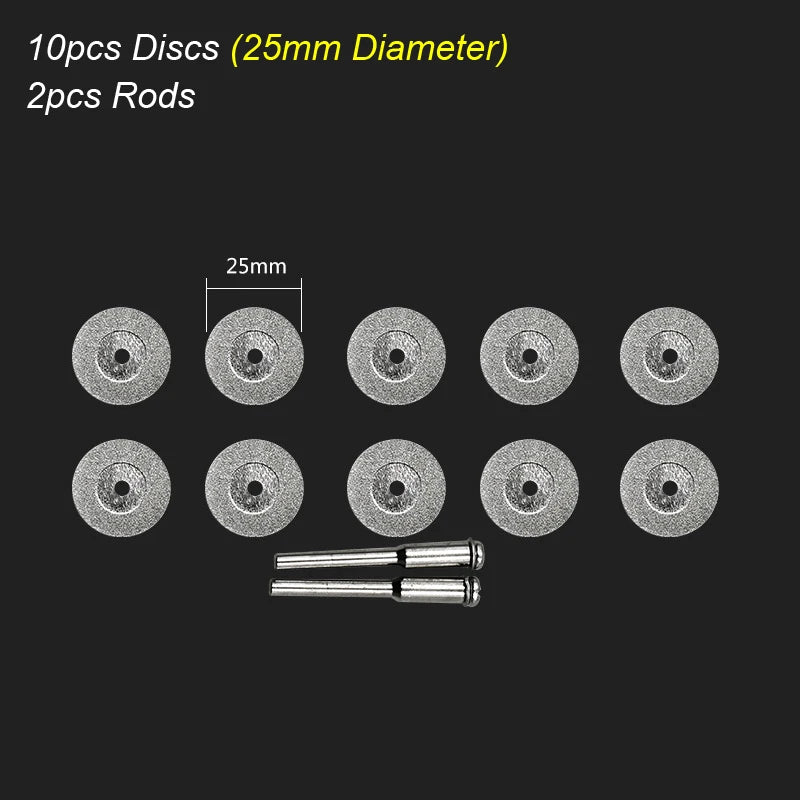 Diamond Cutting Disc Wheels Rotary Tool Circular Saw Blade for Dremel Mini Drill Mandrel Cutoff Wood Stone Plastic Glass Tile
