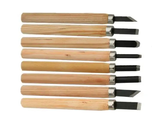 12pcs/8Pcs Wood Carving Chisels Knife For Basic Wood Cut DIY Tools and Detailed Woodworking Gouges Hand Tools GYH