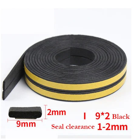 5M Type DIEP Self Adhesive Door Sealing Strips Self Adhesive Window Foam Wind Waterproof Dustproof Sound Insulation Strip Tools
