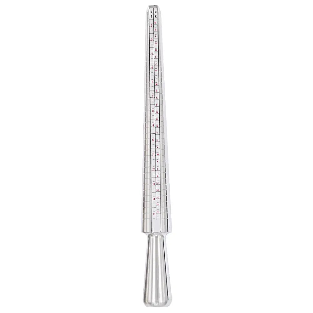 Metal UK Ring Sizer Mandrel Rings Size Measure Tool Finger Gauge Kit Jewellery Sizing Tools UK Sizes A-Z for Men Women Steel
