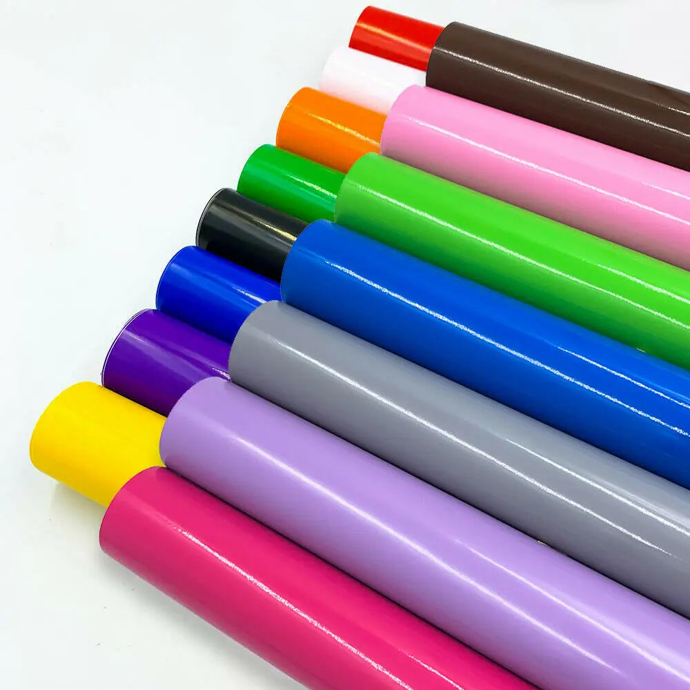 Glossy Self Adhesive Vinyl Premium Craft cut Film for Outdoor Decor Sticker Cutter Car Wall Lettering Film DIY 30*25cm/100cm