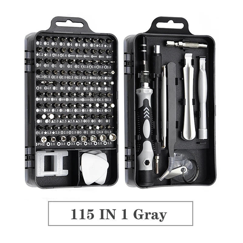 115 in 1 Precision Screwdrivers Set Multifunctional Mini Repair Hand Tools Kit Set for Computer, Laptop, Cell Phone, PC, MacBook
