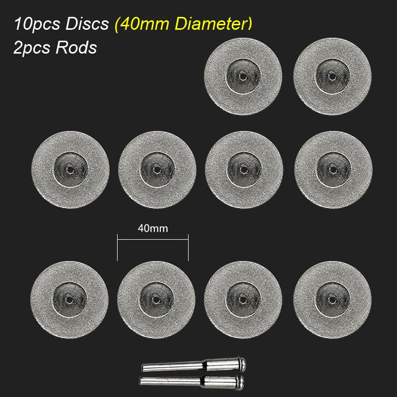 Diamond Cutting Disc Wheels Rotary Tool Circular Saw Blade for Dremel Mini Drill Mandrel Cutoff Wood Stone Plastic Glass Tile