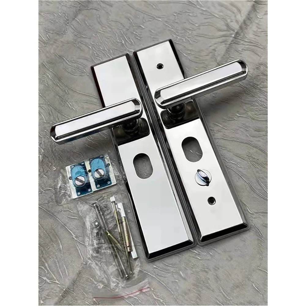 Multi Function Stainless Steel Anti-theft Entrance Gate Lock plate Anti-explosion Security Thicken Widen lock Handle Plate