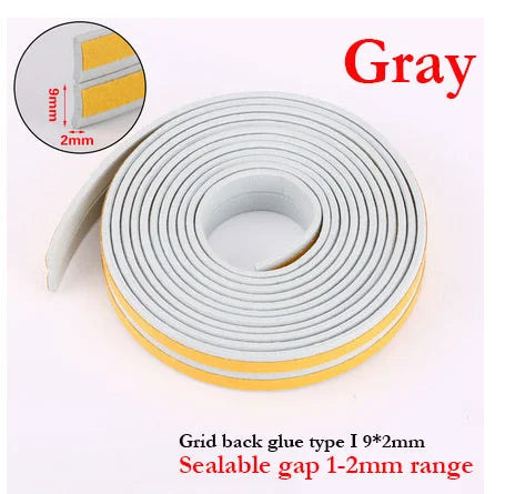 5M Type DIEP Self Adhesive Door Sealing Strips Self Adhesive Window Foam Wind Waterproof Dustproof Sound Insulation Strip Tools