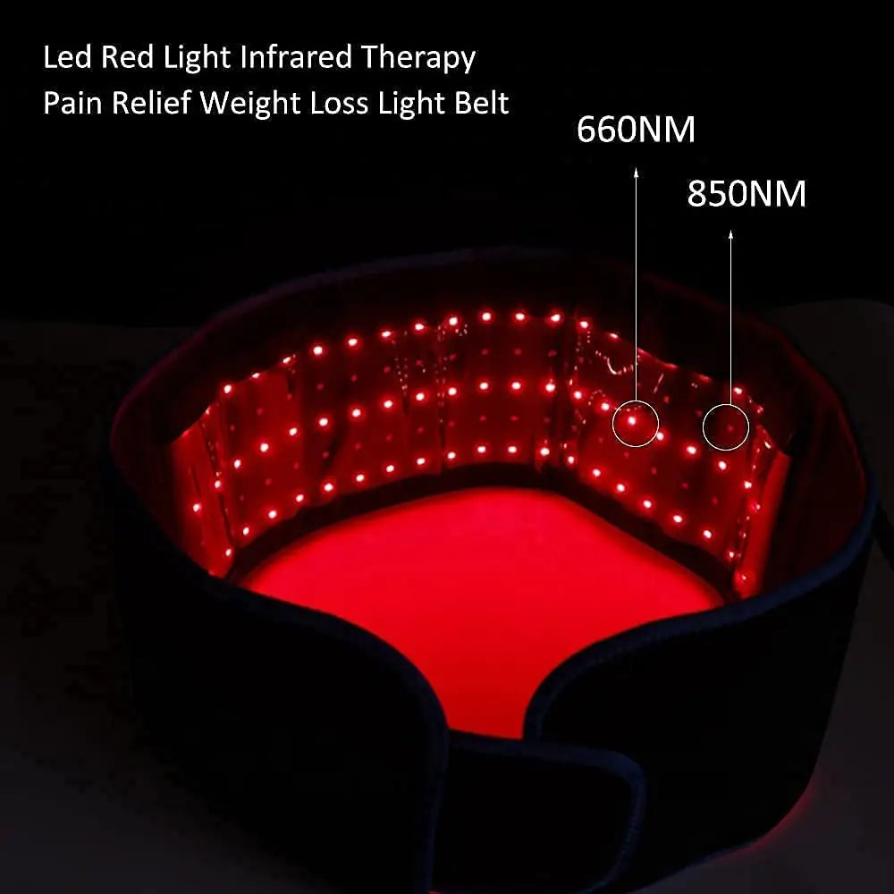 Red &Infrared Light Therapy Belt 850nm 660nm LED Beauty Devices fo Wrap Burn Fat Face Wrap Slimming Waist Heat Pad Full Body
