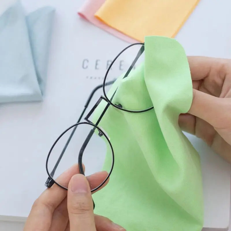 5 Pcs High Quality Microfiber Glasses Cleaning Cloth Chamois Glasses Cleaner For Lens Phone Screen Cleaning Wipes