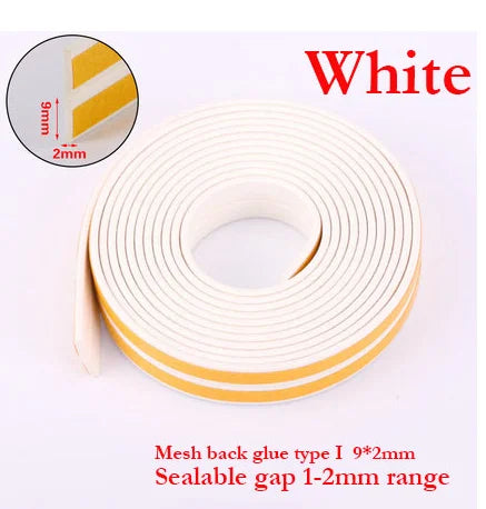 5M Type DIEP Self Adhesive Door Sealing Strips Self Adhesive Window Foam Wind Waterproof Dustproof Sound Insulation Strip Tools