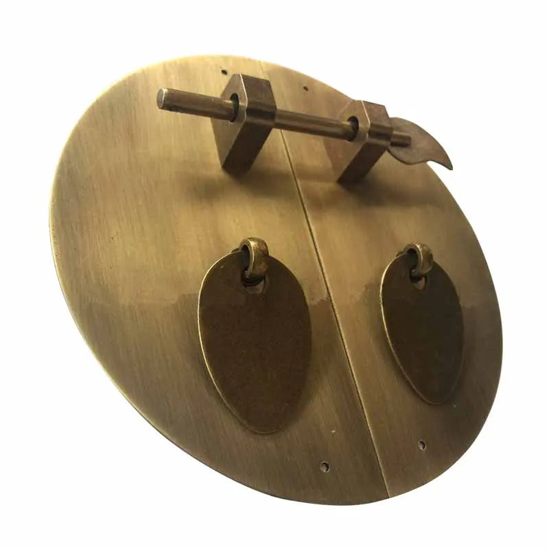 12/15/18/20CM Classic Furniture Handle Brass Round Face Plate Back Plate Cabinet Knobs and Handles Home Improvement