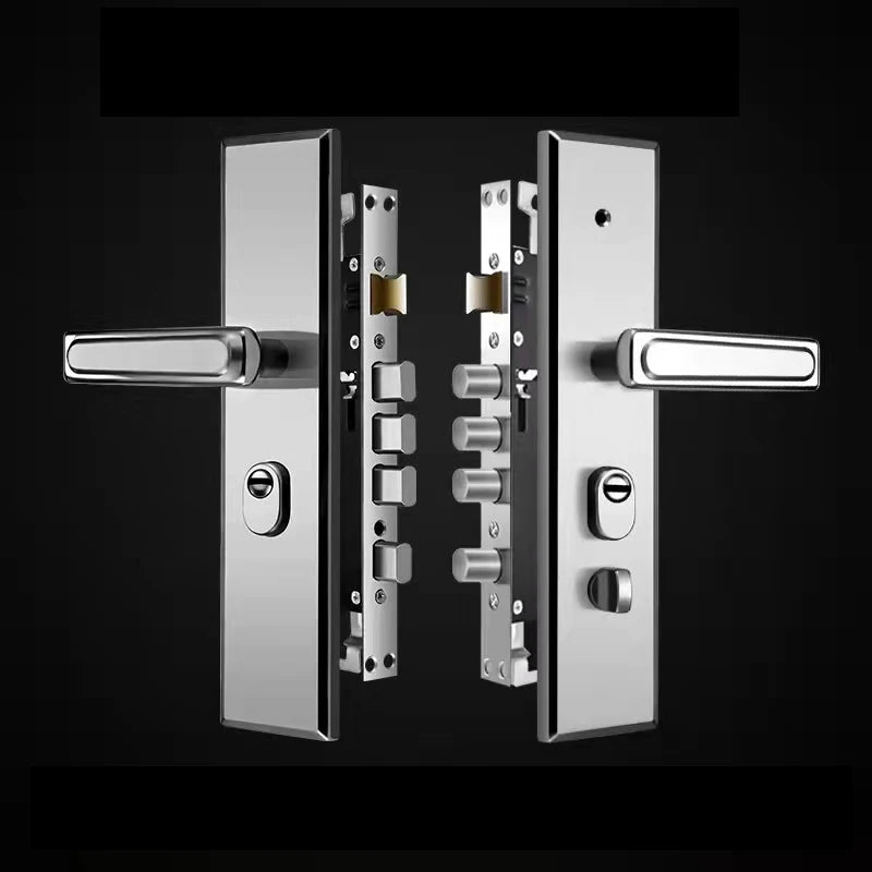 Multi Function Stainless Steel Anti-theft Entrance Gate Lock plate Anti-explosion Security Thicken Widen lock Handle Plate