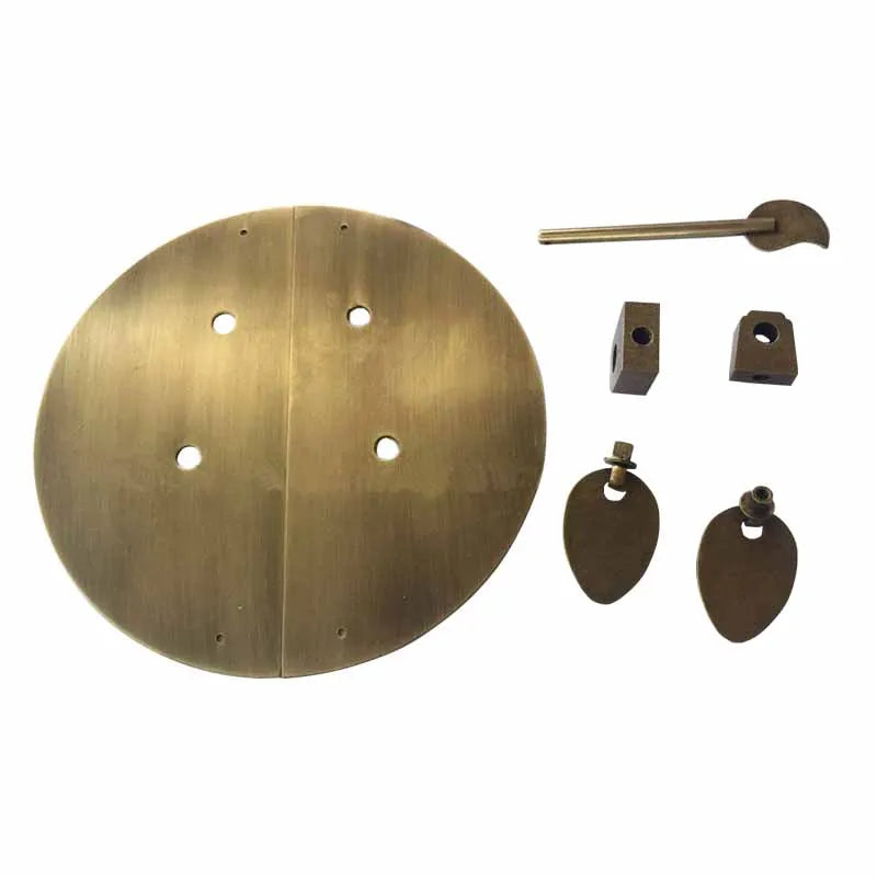 12/15/18/20CM Classic Furniture Handle Brass Round Face Plate Back Plate Cabinet Knobs and Handles Home Improvement