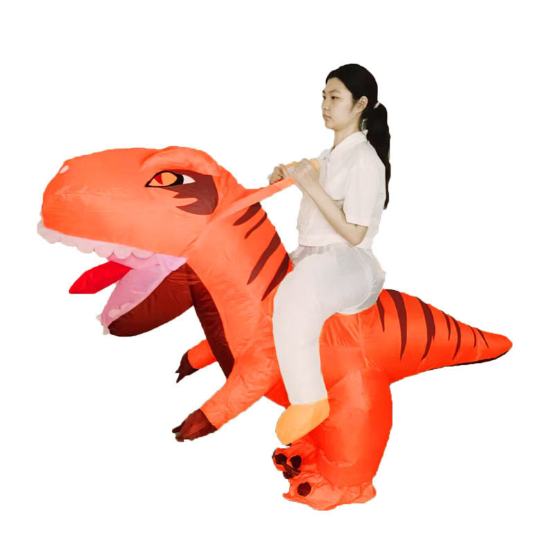 Halloween Muscular Tyrannosaurus Rex Dinosaur Inflatable Suit Holiday Party Funny Doll Inflatable Costume Cosplay Costume