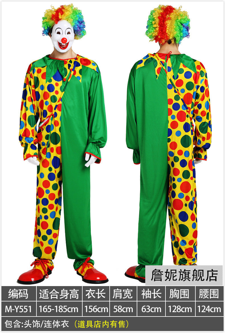 Adult Clown Performance Costume Birthday Party Magic Performance Masquerade Sexy Dress Female Clown Costume