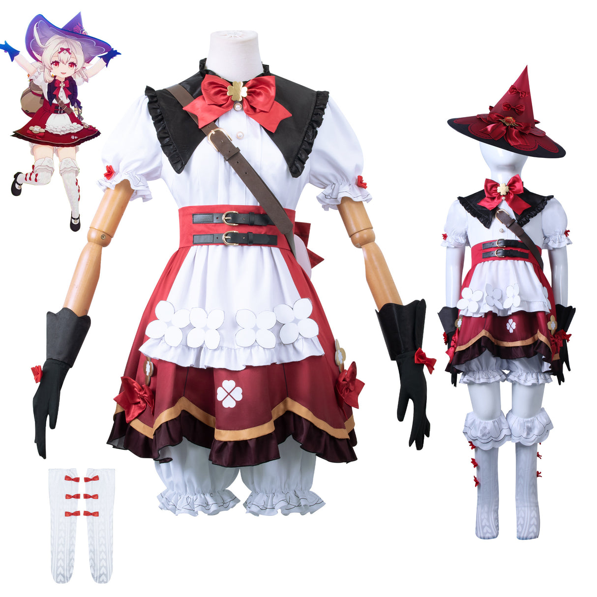 Children's Genshin Impact Cos Suit Keli Witch Suit Lolita Cosplay Game Costume Full Set