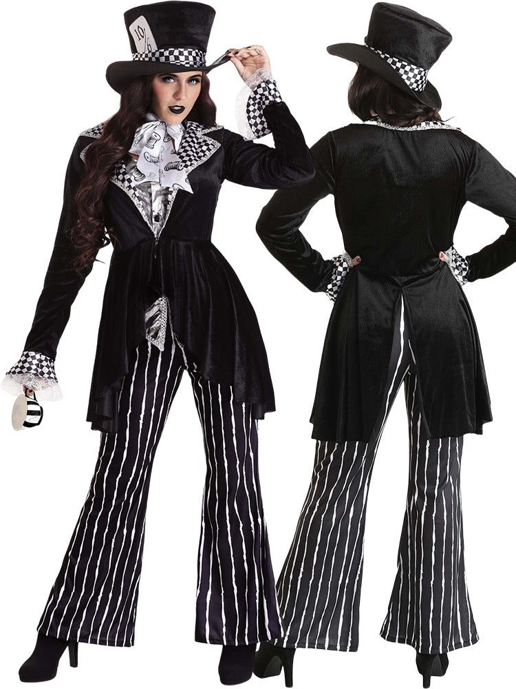 Alice in Wonderland Halloween Costume COS Costume Mad Hatter Magician Year Costume Gamewear