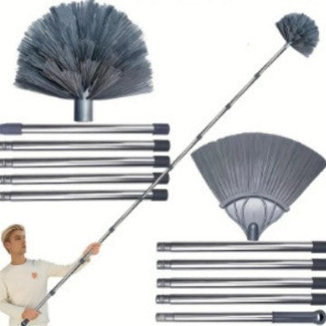 Cross-Border 2-in-1 Window Cleaning Scraper, Glass Cleaning Brush, Wiper, Glass Scraper, Double-Sided Glass Cleaning Tool