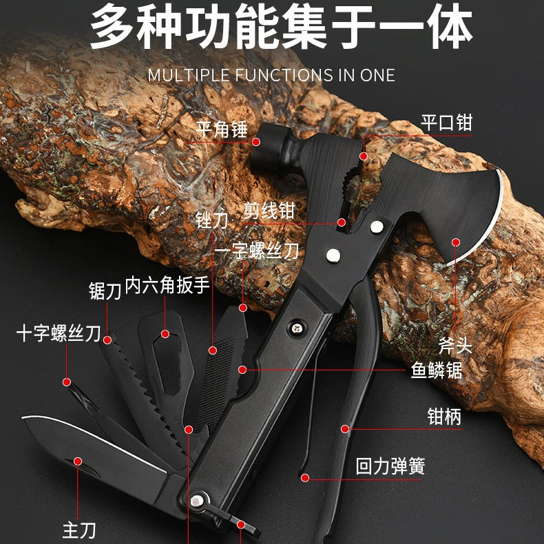 Factory direct supply multi-function axe hammer portable outdoor tool car life-saving hammer broken window hammer multi-function hammer