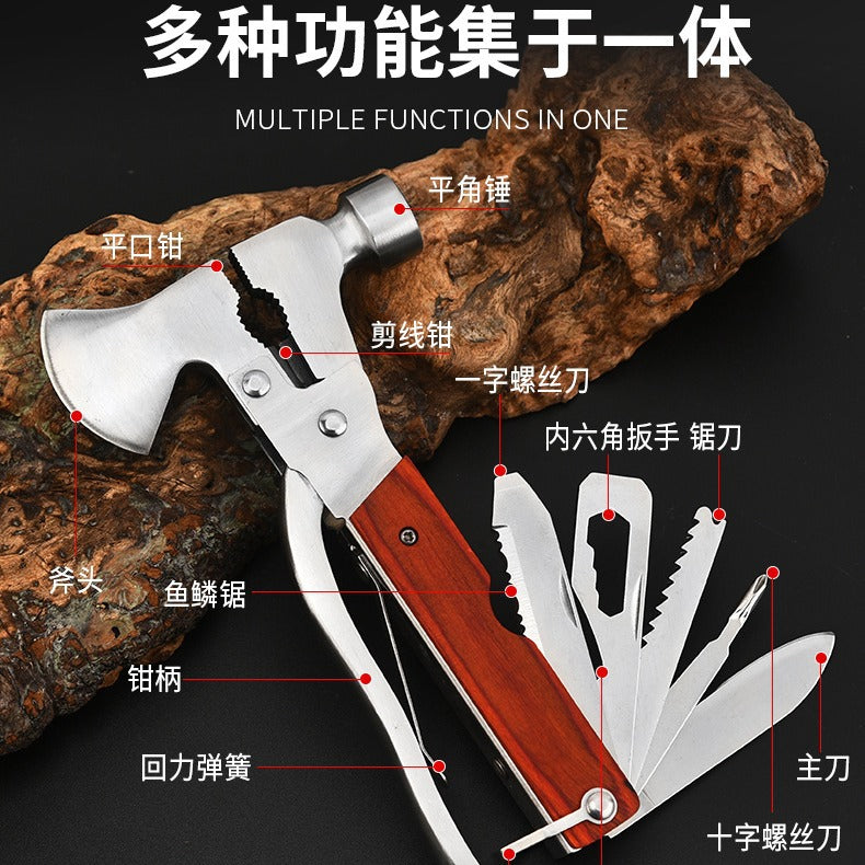 Factory direct supply multi-function axe hammer portable outdoor tool car life-saving hammer broken window hammer multi-function hammer
