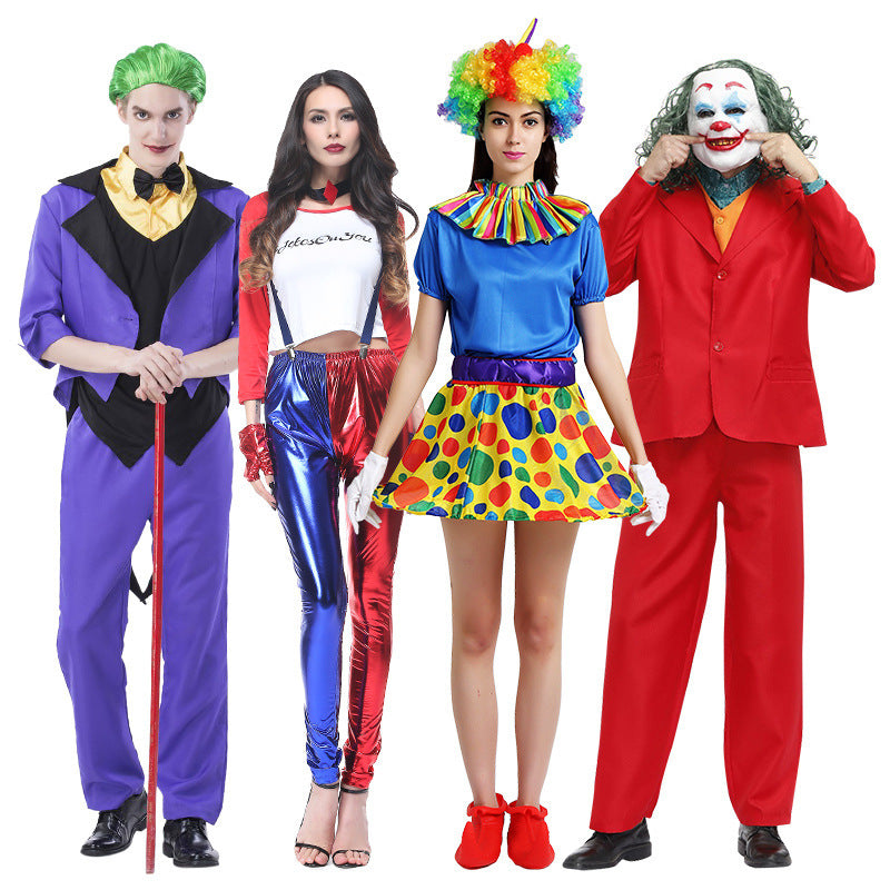 Adult Clown Performance Costume Birthday Party Magic Performance Masquerade Sexy Dress Female Clown Costume