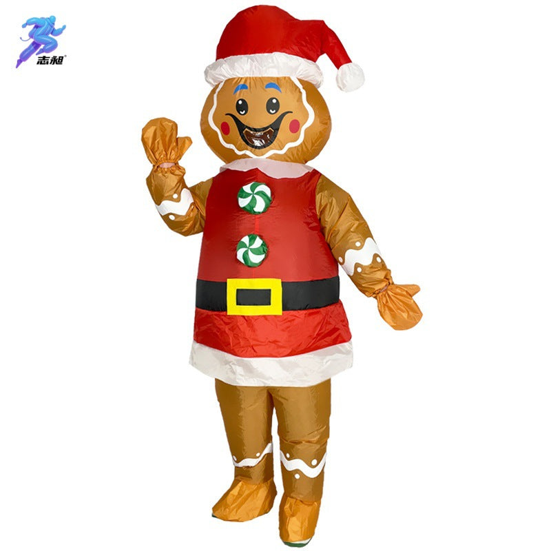 Cross-Border Hot-Selling New Snowman Inflatable Costume Christmas Carnival Festival Celebration Stage Party Performance Costume