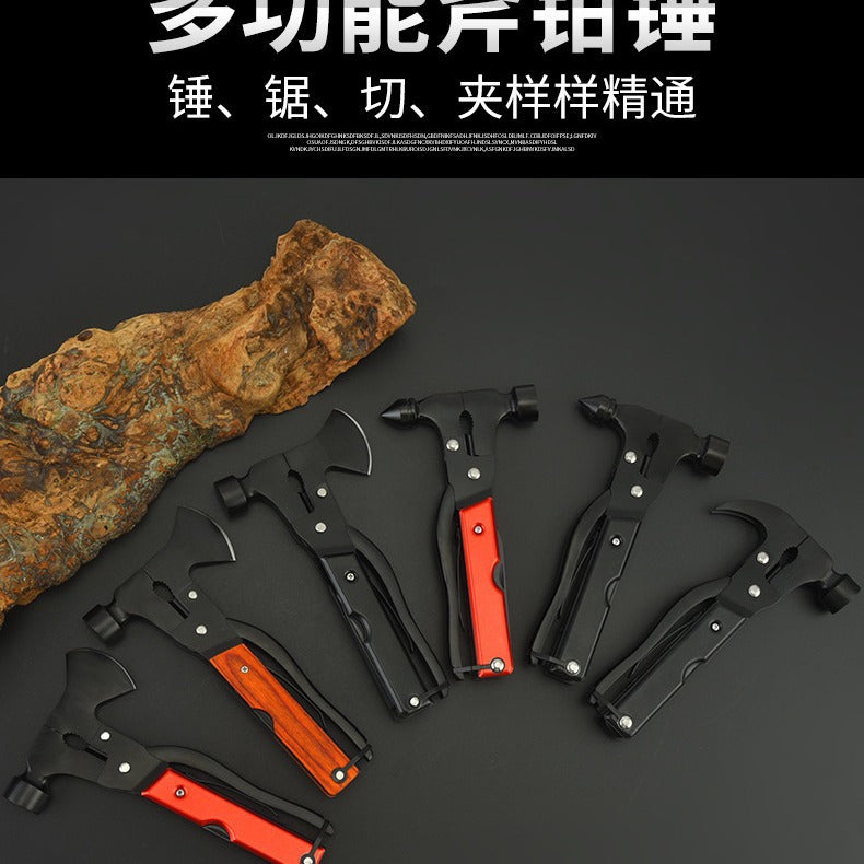 Factory direct supply multi-function axe hammer portable outdoor tool car life-saving hammer broken window hammer multi-function hammer