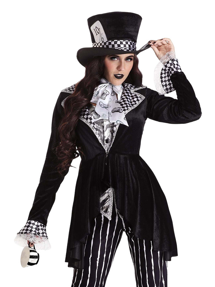 Alice in Wonderland Halloween Costume COS Costume Mad Hatter Magician Year Costume Gamewear
