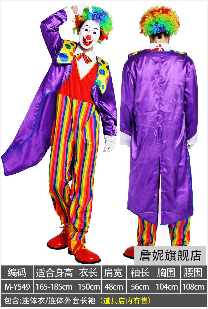 Adult Clown Performance Costume Birthday Party Magic Performance Masquerade Sexy Dress Female Clown Costume