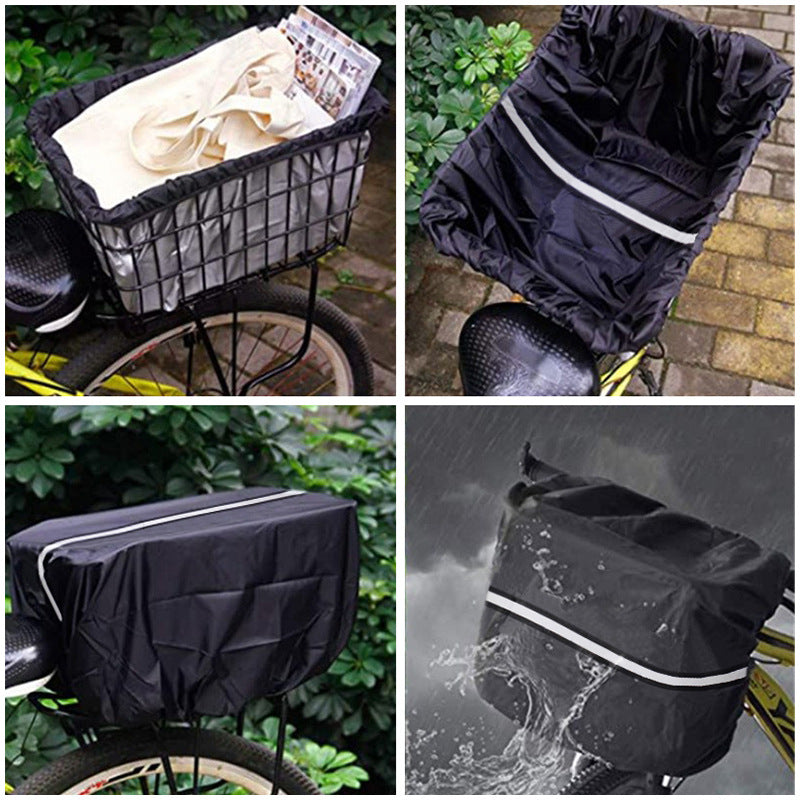 Factory wholesale bicycle basket waterproof lining waterproof dust cover bicycle basket protection cover