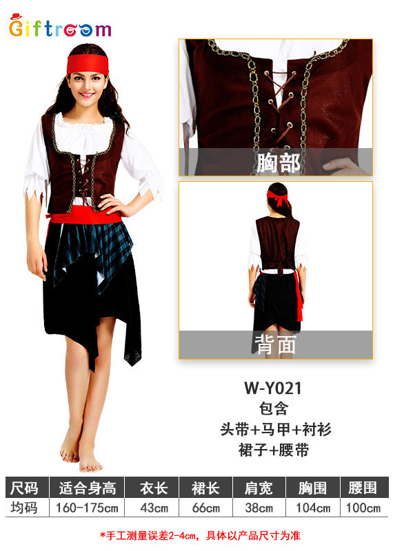 Pirate Costumes New Halloween Cosplay Costume Pirate Costume Pirates of the Caribbean Costume