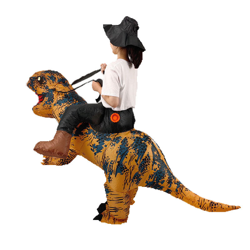 Halloween Muscular Tyrannosaurus Rex Dinosaur Inflatable Suit Holiday Party Funny Doll Inflatable Costume Cosplay Costume