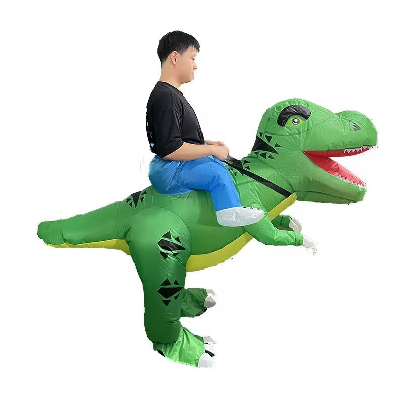 Halloween Muscular Tyrannosaurus Rex Dinosaur Inflatable Suit Holiday Party Funny Doll Inflatable Costume Cosplay Costume