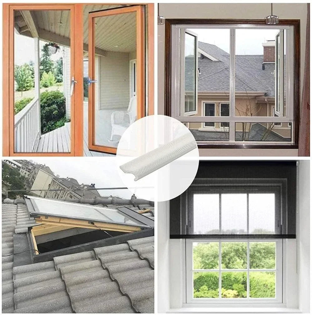 40M-6M Acustic Foam Window Seal Strip for Casement Window Seal Soundproof Foam S Weather Stripping Door Seal Gap Filler Tape