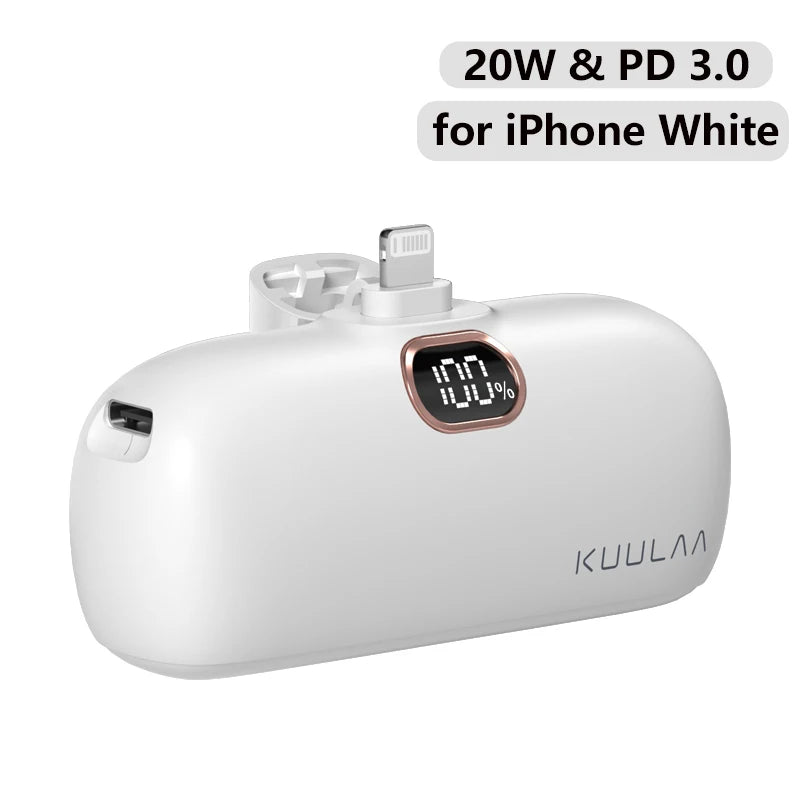 KUULAA 5000mAh portable power bank