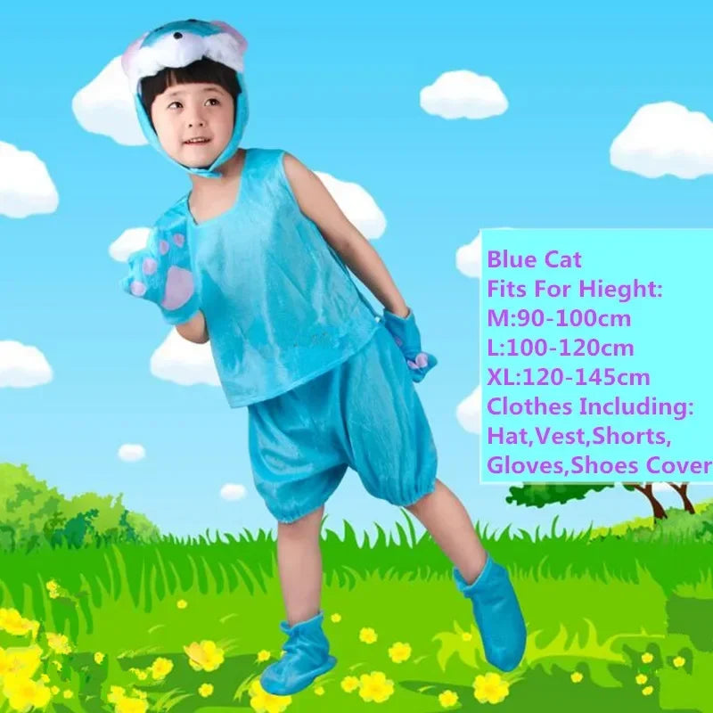 Cute Multiple Animal Costume Children Kids Boys Girls Summer Short Cosplay Costumes Carnival Party Dress Halloween