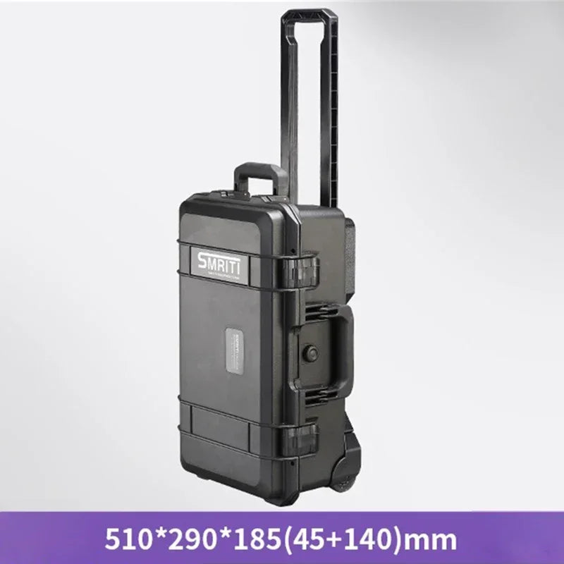 Professional Tool Case Waterproof Tool Box with Wheels Hard Toolbox Work Storage Box Electrician Accessories Organizer Boxes