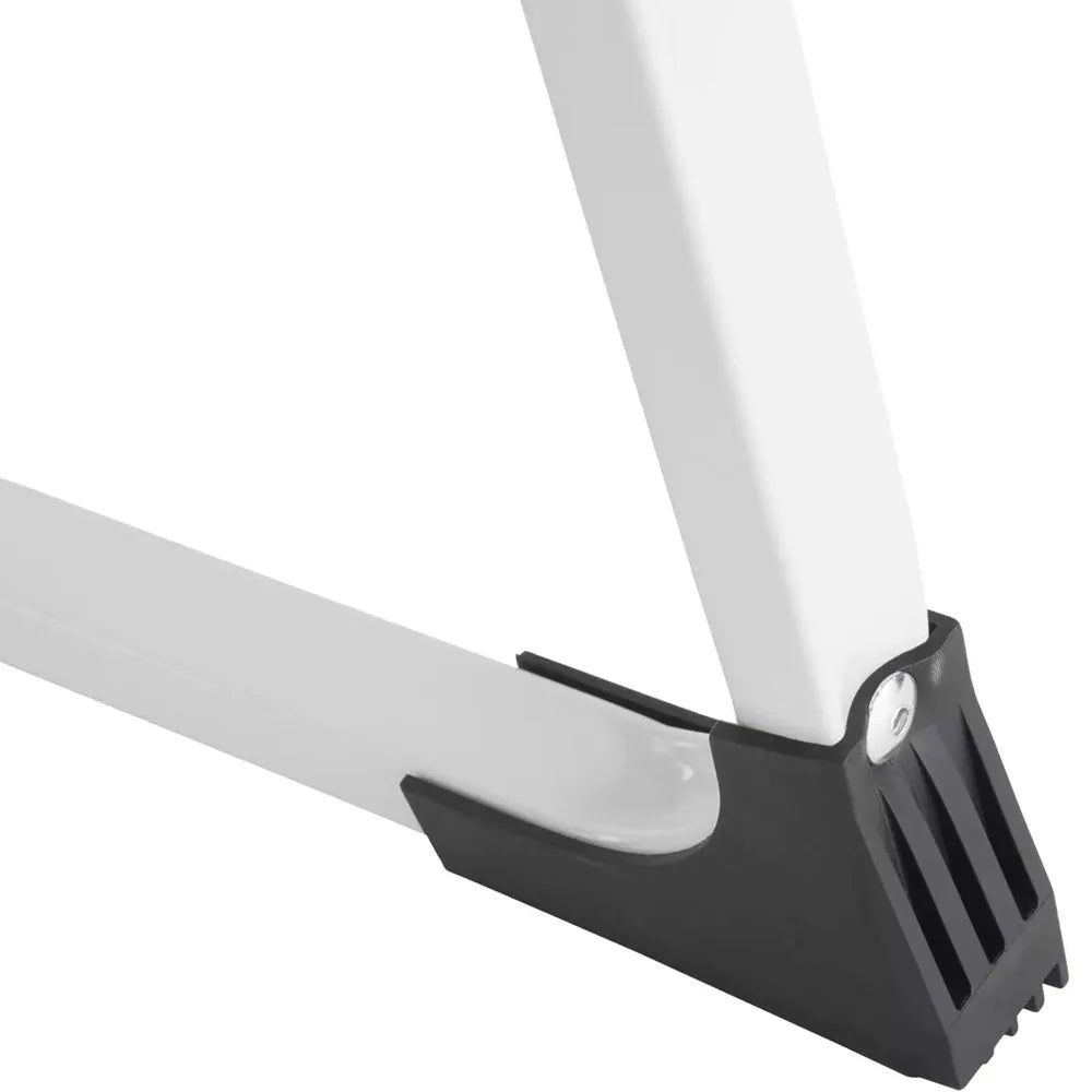 2 Step Steel Ladder Folding StepStool Seat Ladder Metal Foot Stool With Safety Slip Rubber Feet For Office and Home