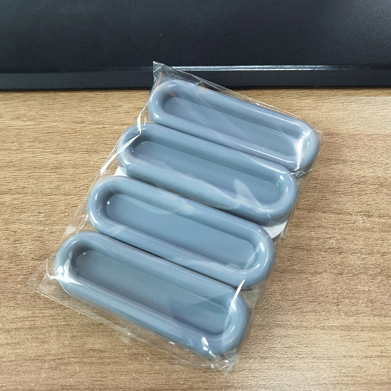 4Pcs Self-adhesive Door Knobs Oval Door Handles for Interior Doors Glass Window Cabinet Drawer Non-slip Grip Auxiliary Handles