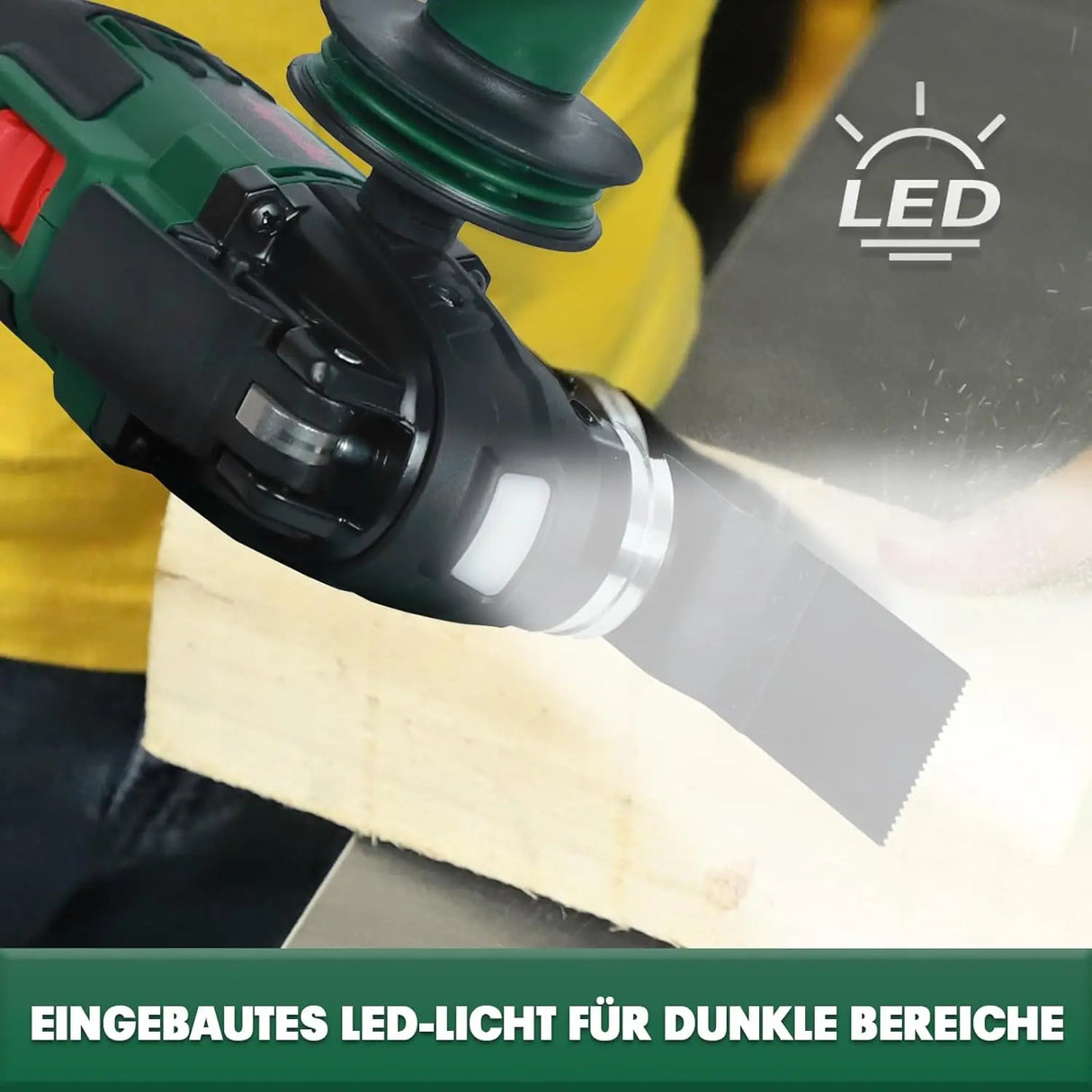 Handheld Oscillating Saw Cordless Oscillating Tool for Makita 18V Battery BL1830 Battery for Scraping,Sanding,Cutting Wood