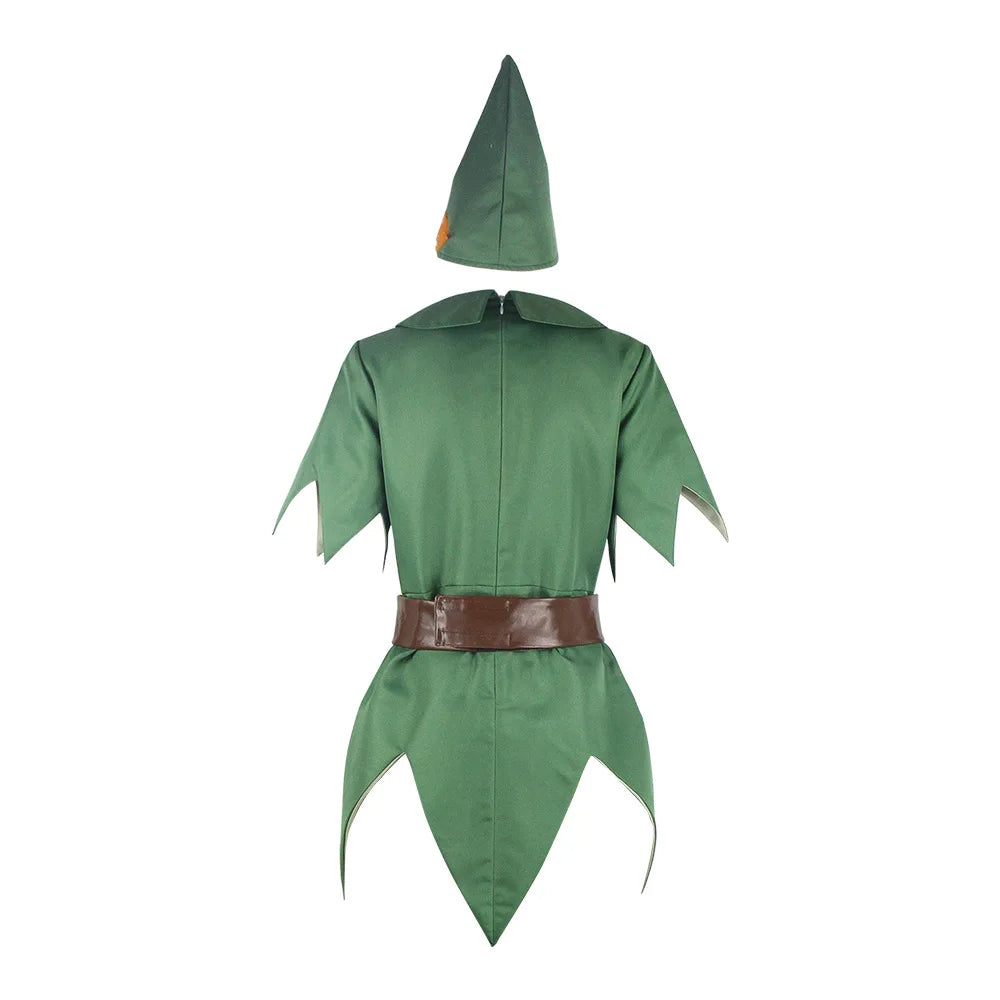 Peter Pan cos clothes green fairy elf clothes cosplay stage performance performance clothes suit