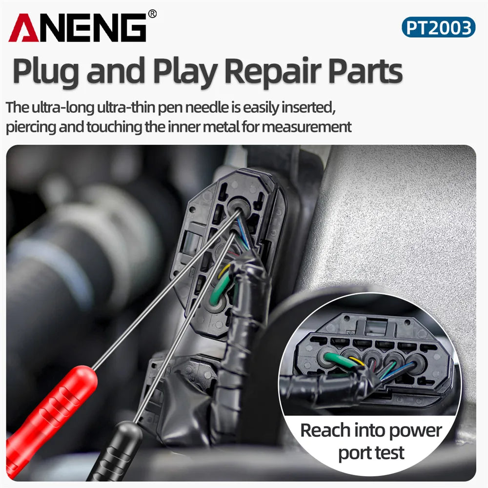 ANENG PT2003 1 Pair Universal Multimeter Test Probe Tip Test Lead Extention Piercing Needle Tip Probe Detachable Accessories